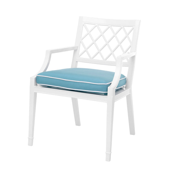 Eichholtz Outdoor Dining Chair Paladium with arm The elegant Paladium Dining Chair with arms is suitable for outdoor and indoor use, and