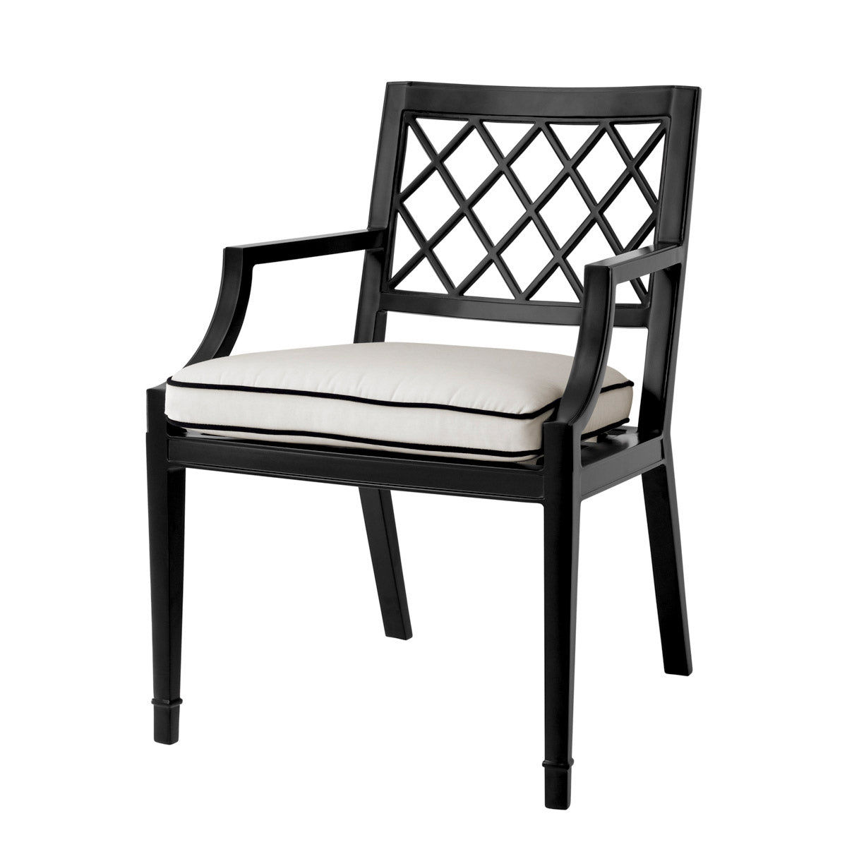 Eichholtz Outdoor Dining Chair Paladium with arm The elegant Paladium Dining Chair with arms is suitable for outdoor and indoor use, and