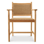 Eichholtz Outdoor Dining Chair Pivetti with arm timeless natural teak finish, while its polyethylene seat and back offer unmatched durabi...