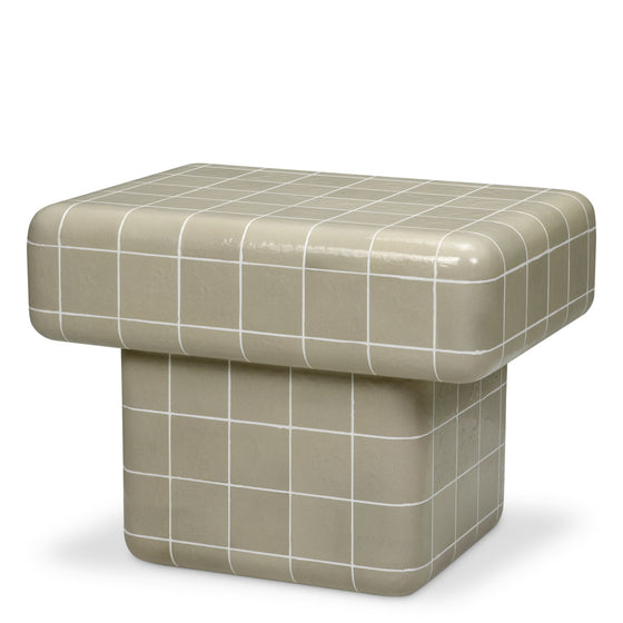 Eichholtz Outdoor Side Table Mateo Transform your outdoor space with the Mateo Outdoor Side Table. Enveloped in a luxurious light