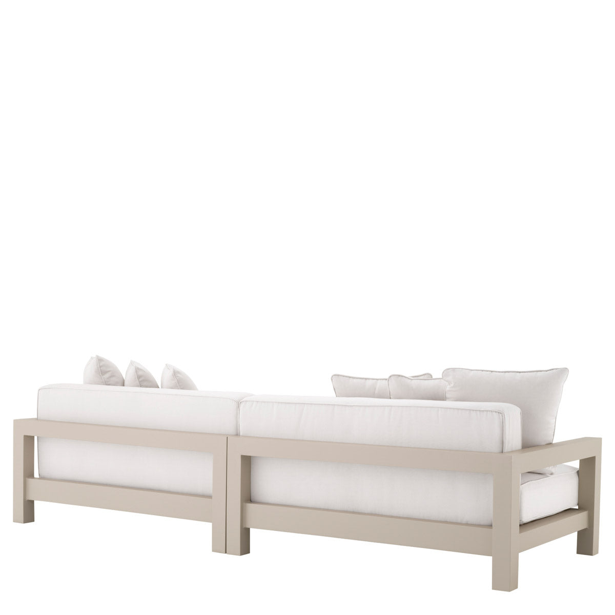 Eichholtz Outdoor Sofa Cap-Antibes a statement in any luxury interior. Dimensions W 107.5" D 39.5" H 28.5" Expertly made