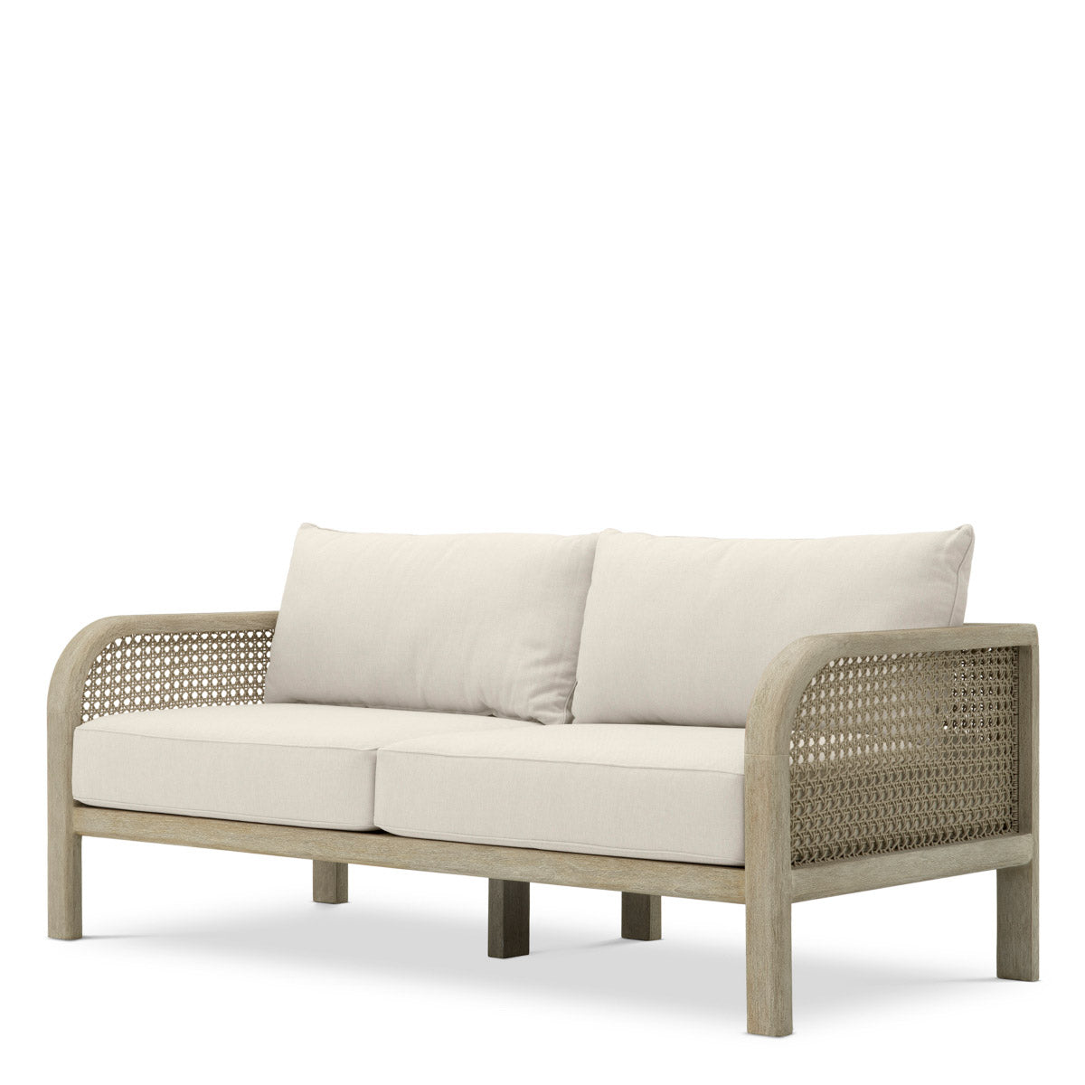 Eichholtz Outdoor Sofa Julian S Discover unrivaled luxury with the Outdoor Sofa Julian S. Crafted from aged teak, it boasts