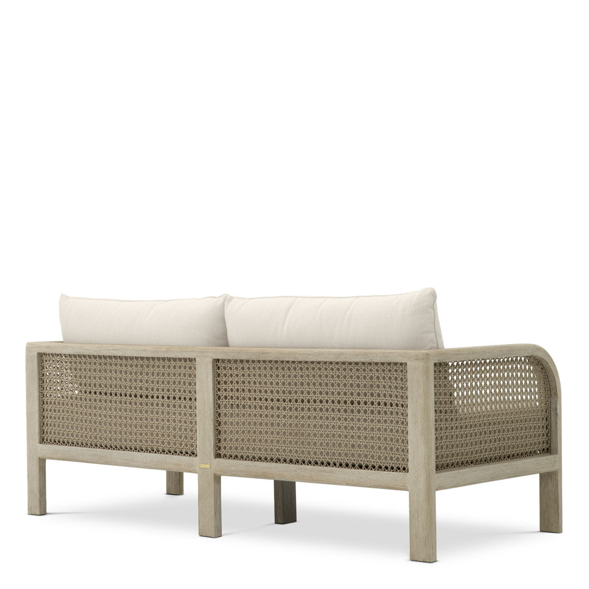 Eichholtz Outdoor Sofa Julian S plush fabric invites relaxation in any outdoor haven, while its refined design caters to the