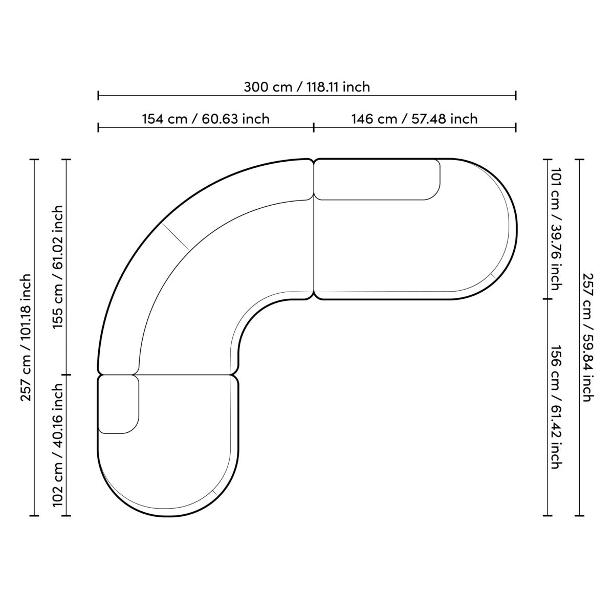 Eichholtz Outdoor Sofa BjÃ¶rn L Its #304 grade stainless steel legs with black powder coating add durability and a contemporary