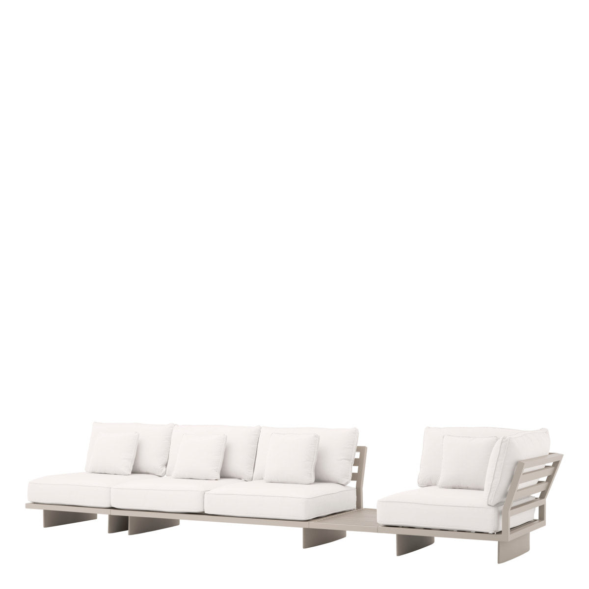 Eichholtz Outdoor Sofa Royal Palm design with elevated materials for a statement in any luxury interior. Dimensions W 128.5" D