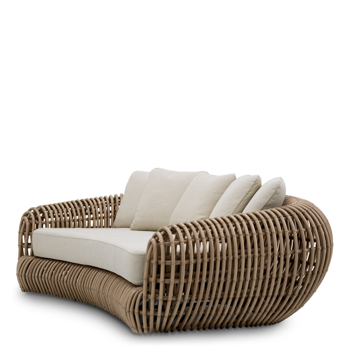 Eichholtz Outdoor Sofa Siderno pairs refined design with elevated materials for a statement in any luxury interior. Dimensions W