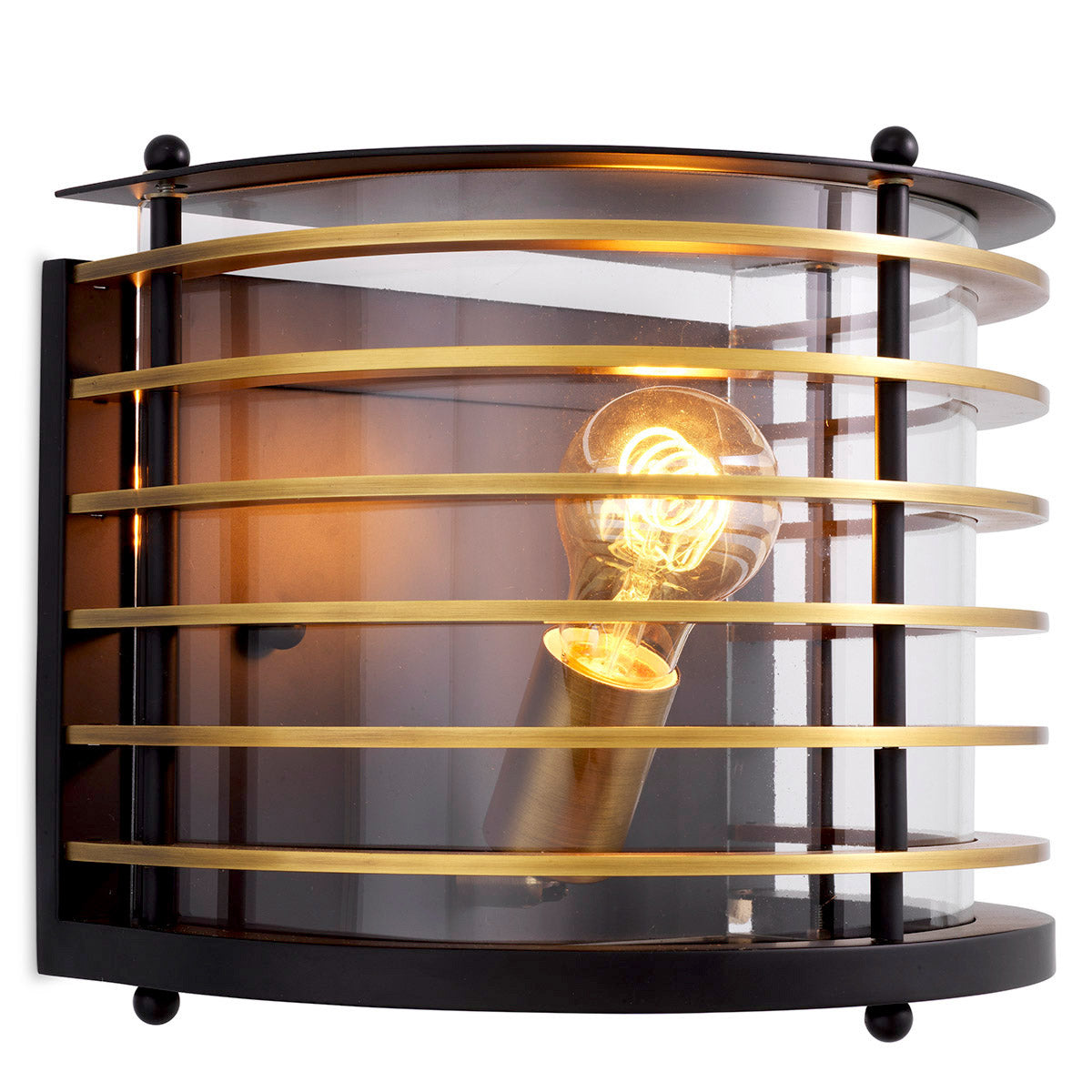 Eichholtz Outdoor Wall Lamp Logan The Logan Wall Lamp exudes a contemporary allure that complements any home decor. With its