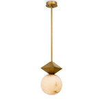 Eichholtz Pendant Elko diffuses light to cast a warm, inviting ambiance. Its unique combination of materials brings a
