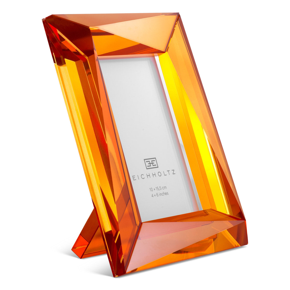 Eichholtz Picture Frame Obliquity S set of 2 frames, crafted from lustrous orange crystal glass, creates a vibrant display of sophisticat...