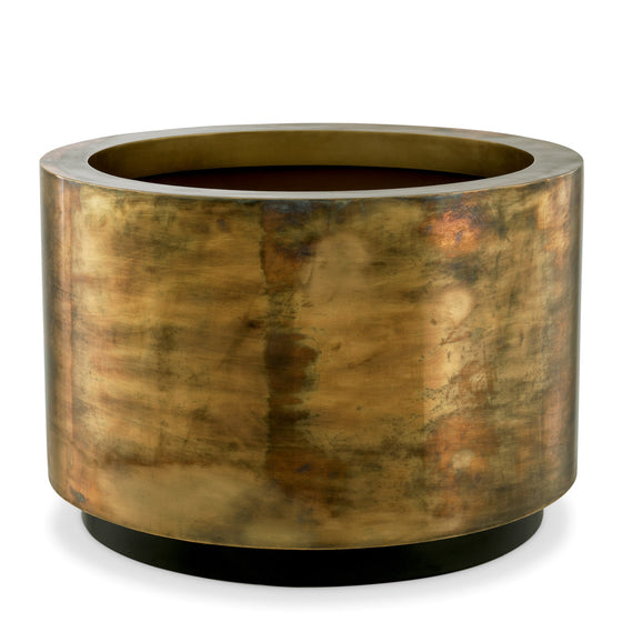 Eichholtz Planter Jasper round L The large Jasper Planter stands out for its smooth surface with slightly reflective look and