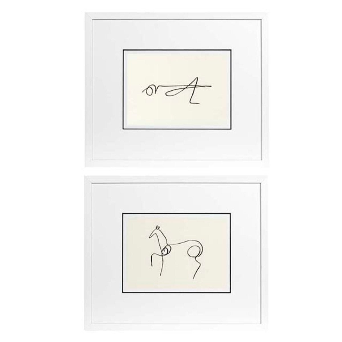 Grasshopper and Horse Prints (2) Picasso