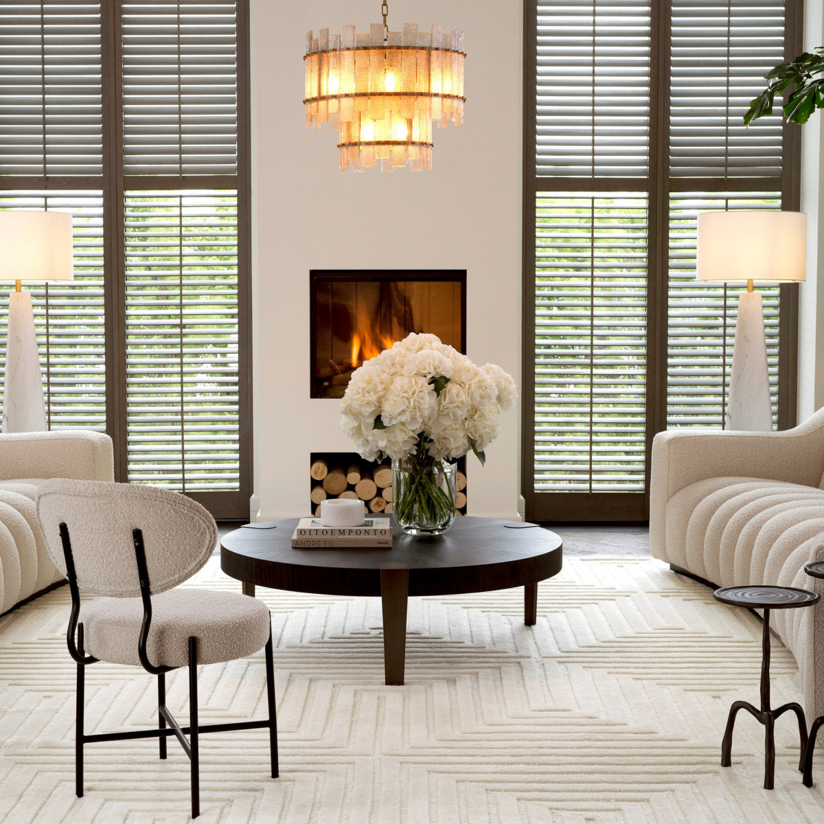 Eichholtz Rug Breck 300 x 400 cm tufted from 100% wool pile, the ivory coloured Carpet Breck will add warmth to your