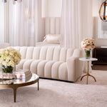 Eichholtz Rug Liam 300 x 400 cm It is handwoven of 60% linen pile and 40% viscose pile, giving it a silky