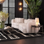 Eichholtz Side Table Arca a grey marble tabletop, each piece showcases unique variations in color and veining making it