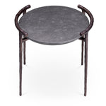 Eichholtz Side Table Arca truly one-of-a-kind. The bronze finish on the hammered legs adds a touch of elegance and