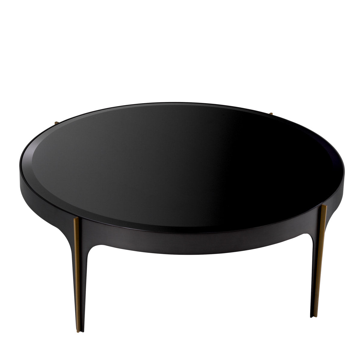 Eichholtz Side Table Artemisa room or lobby. The frame is provided with a warm bronze finish. Vertical brushed brass