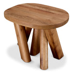 Eichholtz Side Table Bayshore quality. The table's unique design features a round top and three legs that blend seamlessly,