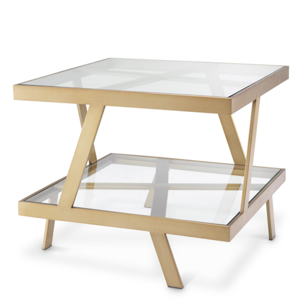 Eichholtz Side Table Billinghurst The Billinghurst Side Table is a design masterpiece with its brushed brass finish and captivating