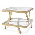 Eichholtz Side Table Billinghurst The Billinghurst Side Table is a design masterpiece with its brushed brass finish and captivating