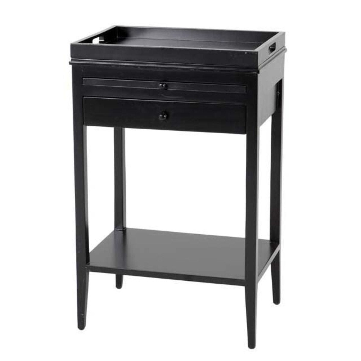 Eichholtz Side Table Broomer Complete your lounge or bedroom interior in style with the Broomer Side Table. This black