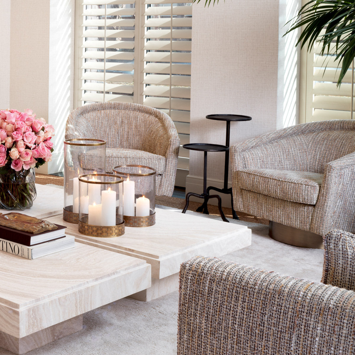 Eichholtz Side Table Carlos S small Carlos Side Table is always a charming stage. This bronze finish bistro style end