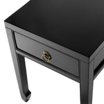 Eichholtz Side Table Chinese Low with antique brass cast handle. It is sure to be a stylish addition to your