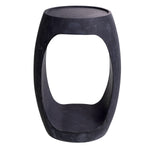 Eichholtz Side Table Clipper high raised edge. It is entirely crafted from one solid piece of black marble, which makes
