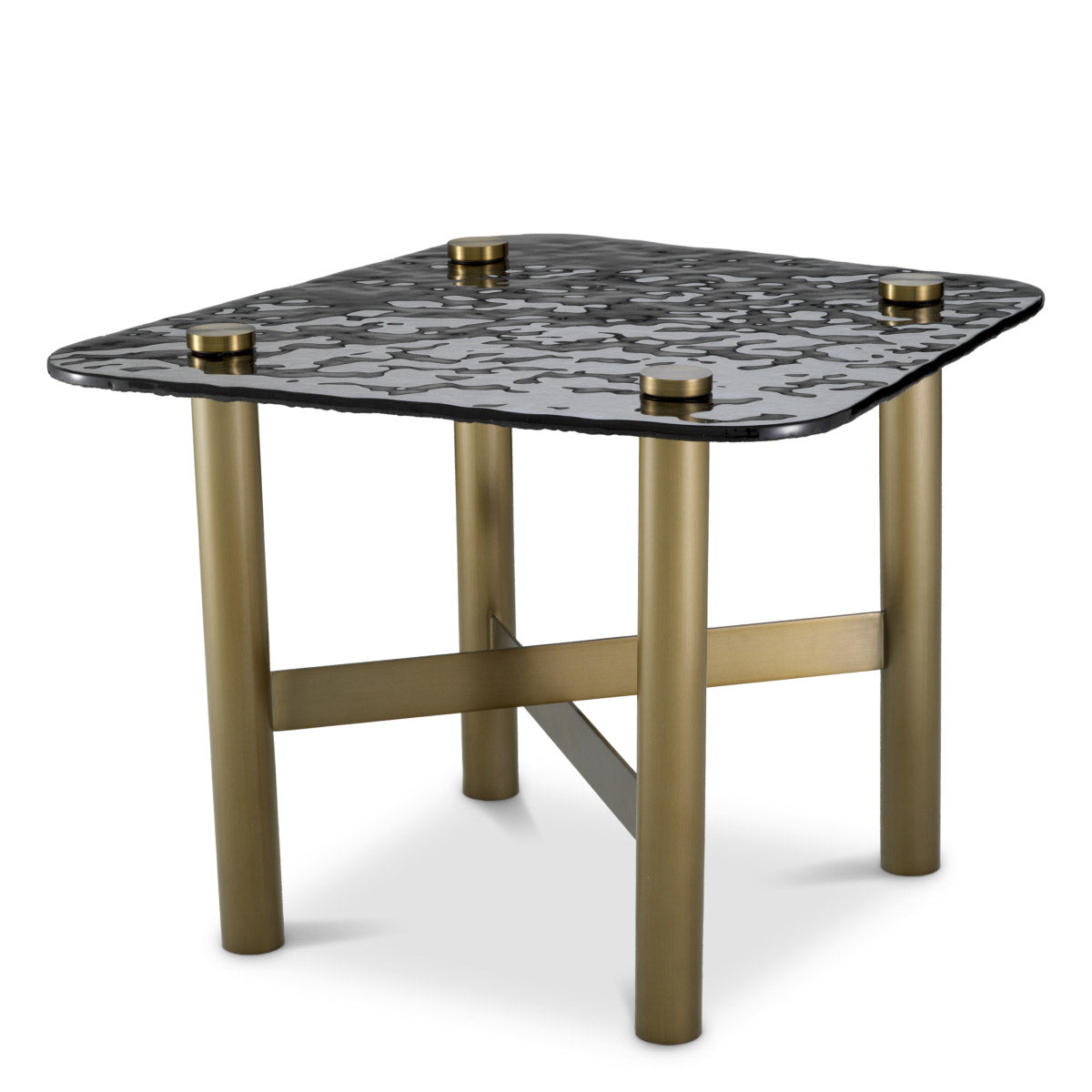 Eichholtz Side Table Cortes The Eichholtz Cortes Side Table is a stunning piece that exudes contemporary elegance. The textured