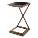 Eichholtz Side Table Cross Add a trendy edge to your interior with the luxury Cross Side Table. Its cross-legged