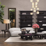 Eichholtz Side Table Deacon set of 2 black nickel finish. These side tables exude contemporary elegance and are perfect for adding a