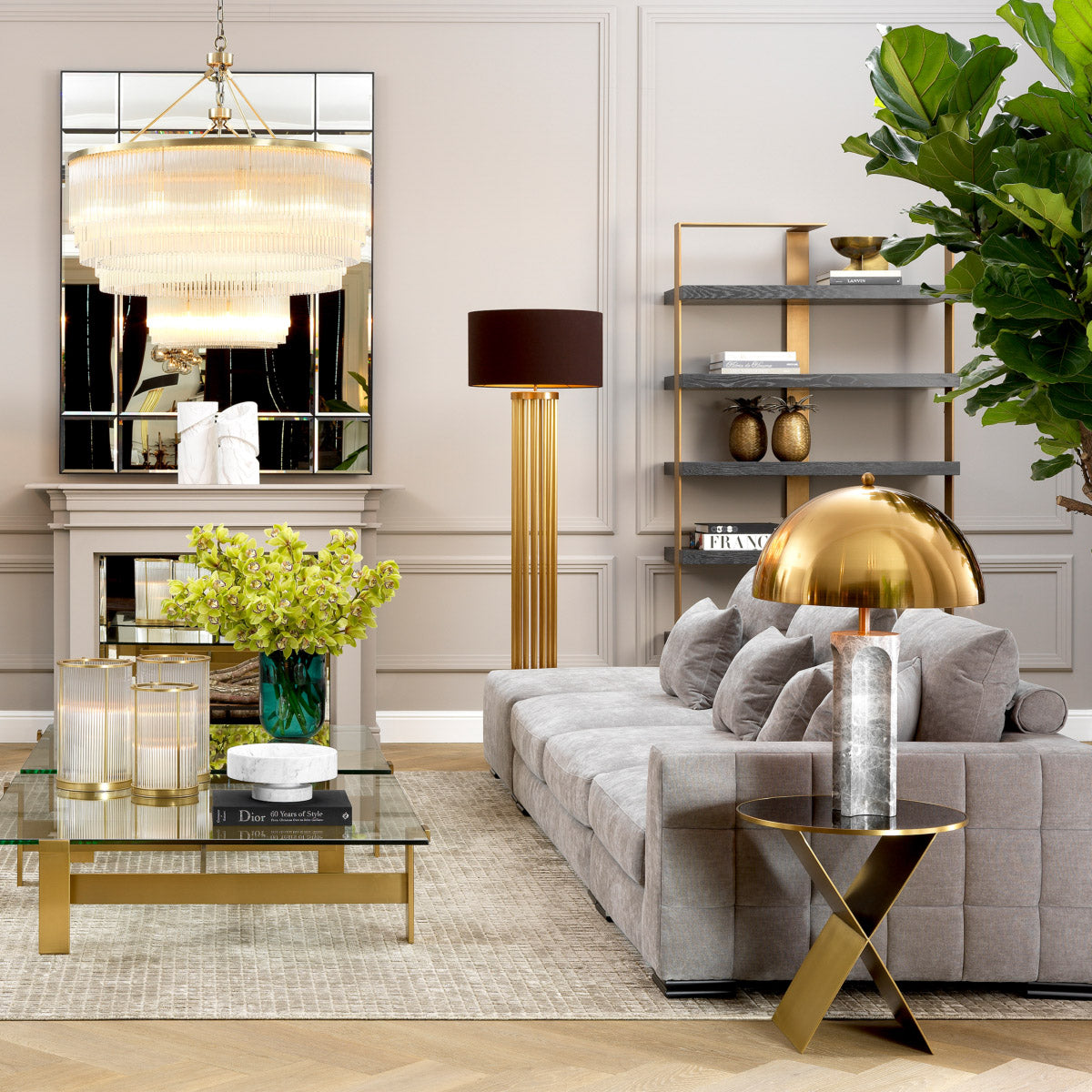 Eichholtz Side Table Fitch S contemporary touch to your home interior. The x-shaped base combined with the round tabletop makes