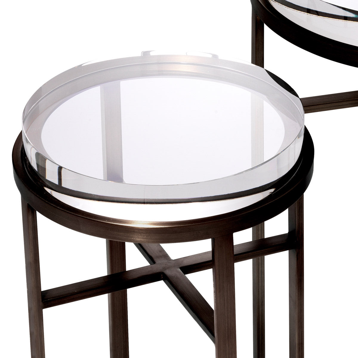 Eichholtz Side Table Hoxton set of 2 set allows for your needs in style and space. Use the pair as petite end