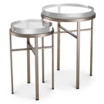 Eichholtz Side Table Hoxton set of 2 Elevate your interior with the Hoxton Side Table set, artfully blending modern allure and sleek