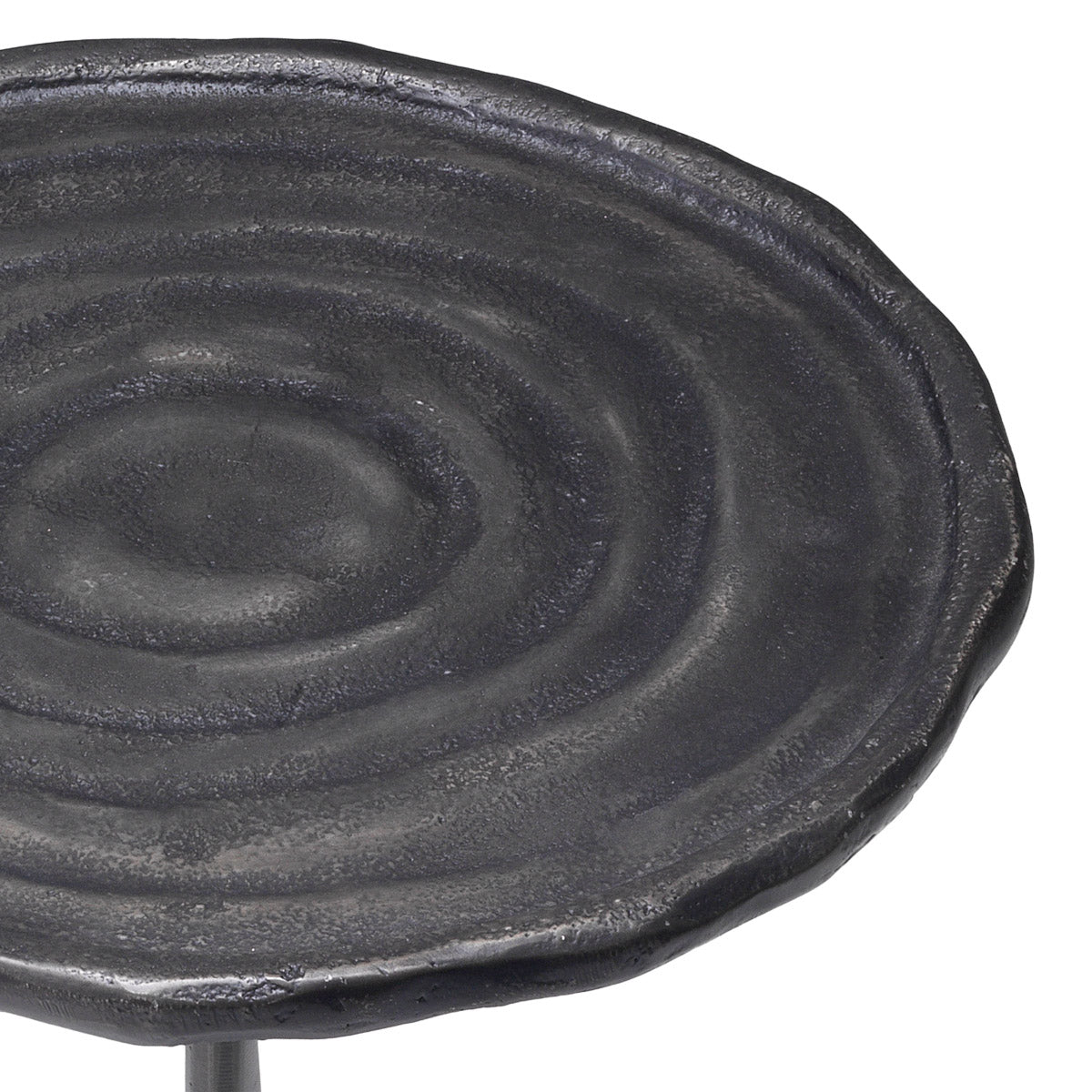 Eichholtz Side Table Kubu L edge and a relief that reminds one of year rings in a tree trunk. Side