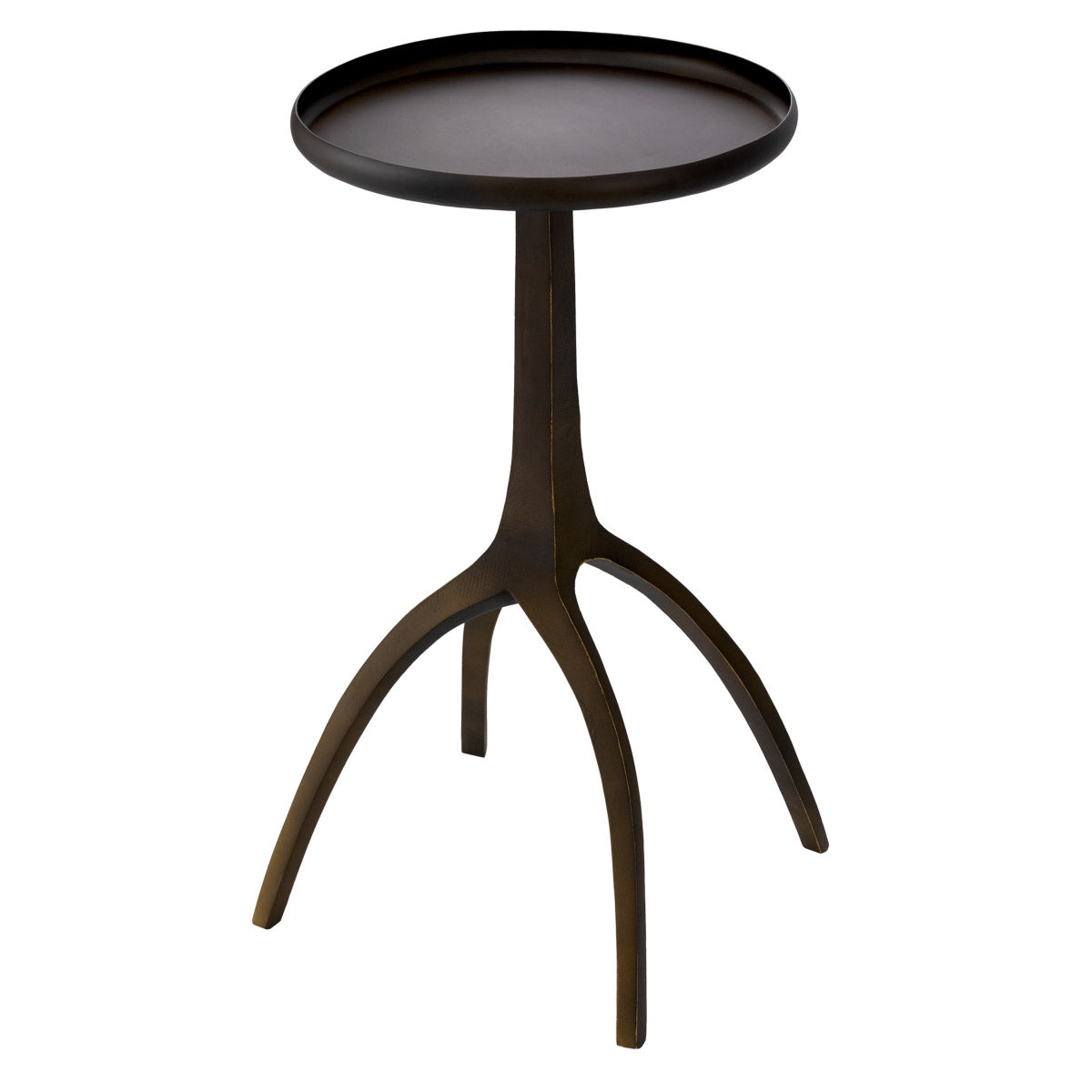 Eichholtz Side Table Laura Table Laura is always a charming stage. This lovely bronze finish end table has a