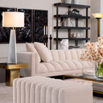 Eichholtz Side Table Luxus with rounded corners is a fine companion with Art Deco figures. It is characterised by