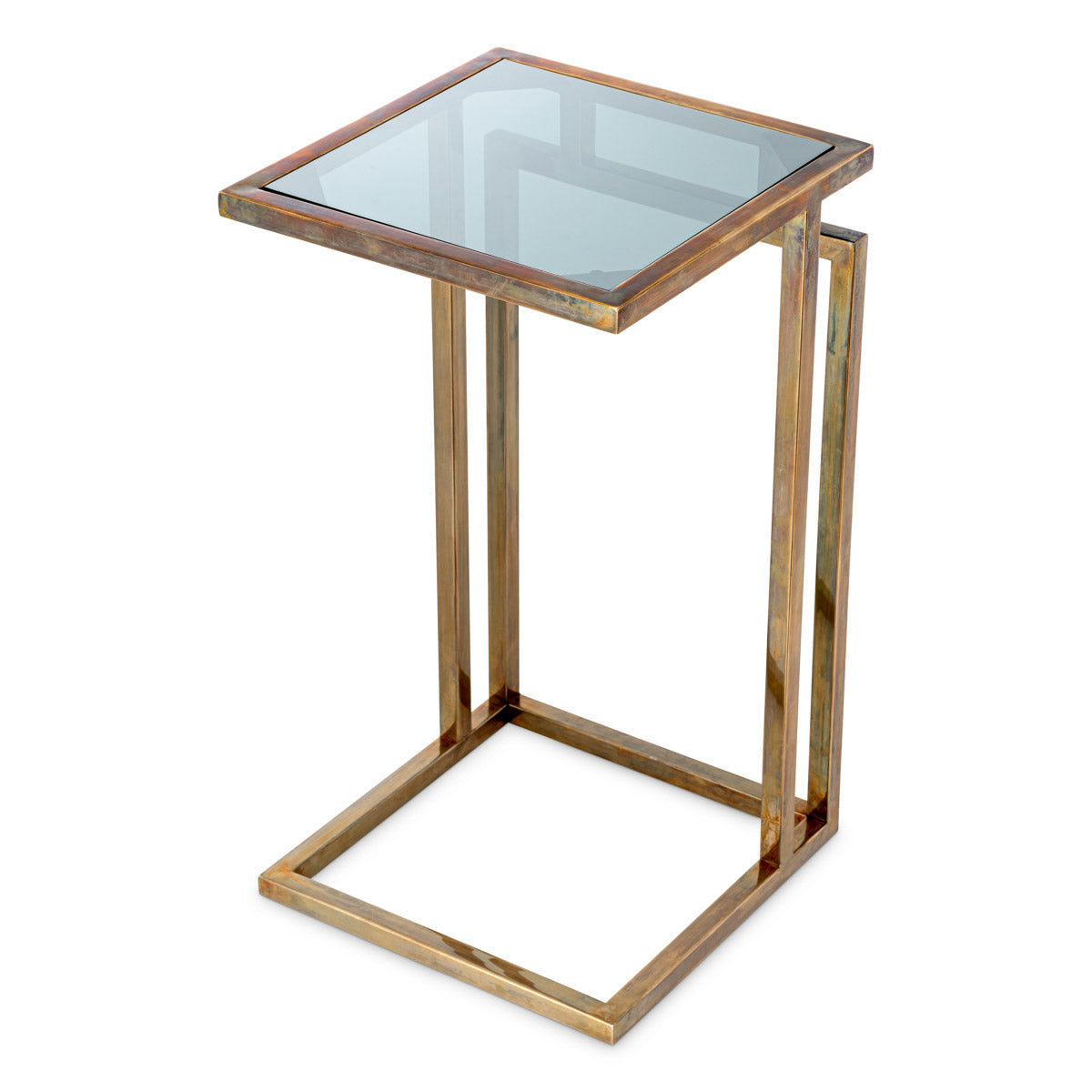 Eichholtz Side Table Marcus enigmatic allure of smoked glass creates an extraordinary fusion of elegance and mystery. Experience the