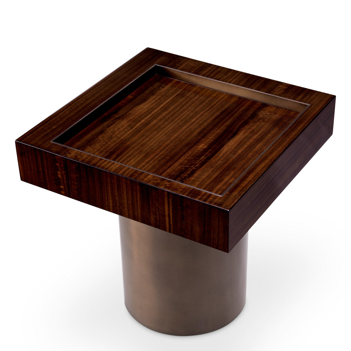 Eichholtz Side Table Otus square finish adds a touch of captivating intrigue. With its perfectly square shape, the Side Table