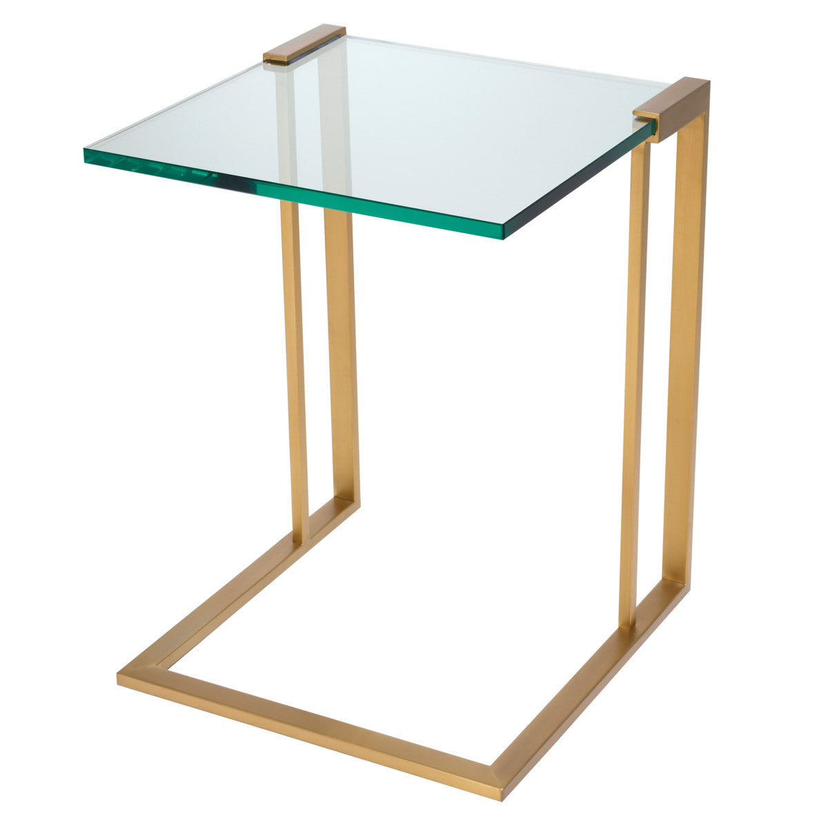 Eichholtz Side Table Perry an elegant nightstand. This lovely accent table has a sleek brushed brass finish frame and