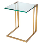Eichholtz Side Table Perry an elegant nightstand. This lovely accent table has a sleek brushed brass finish frame and
