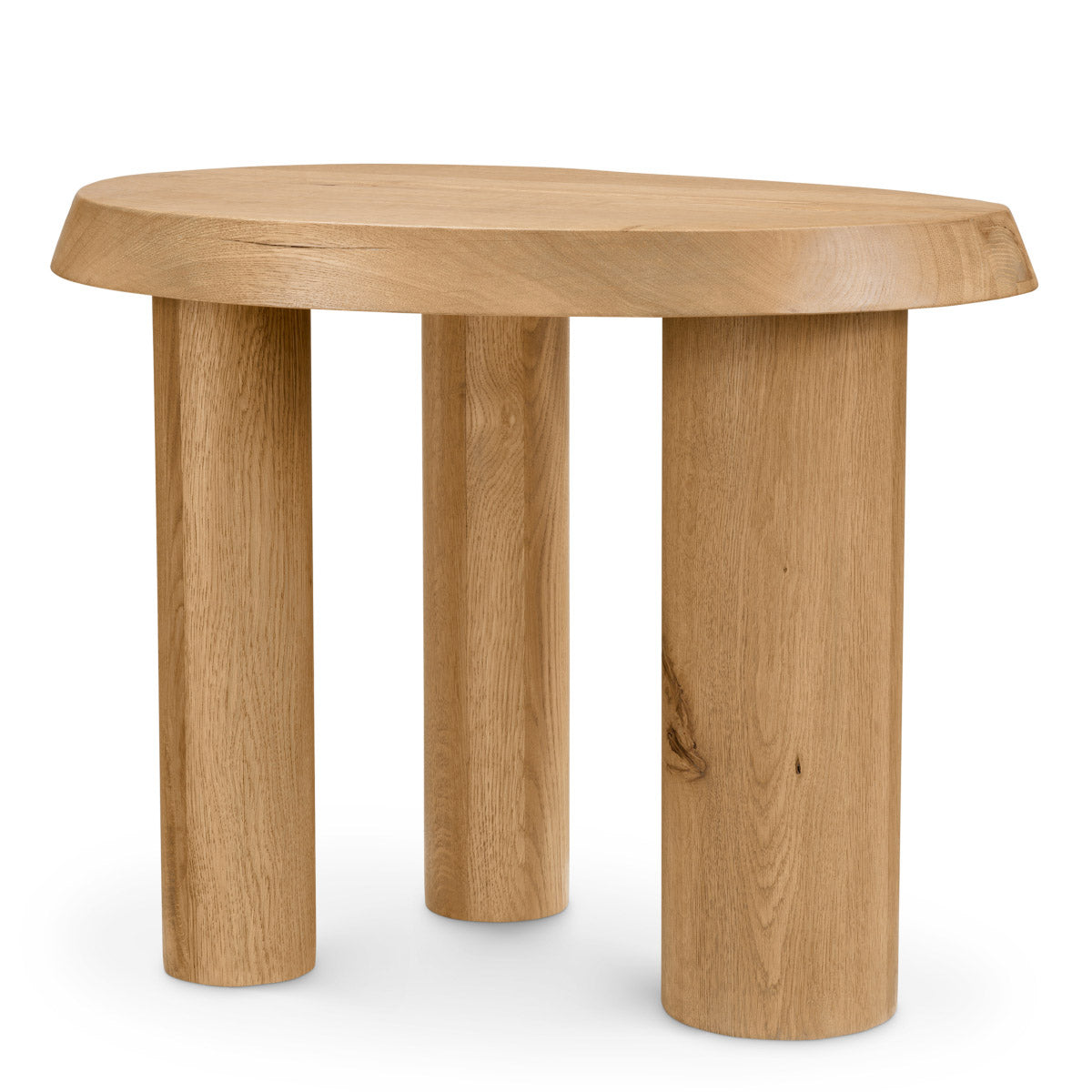 Eichholtz Side Table Prelude distinctive grain and texture of the reclaimed oak make each piece unique, blending sustainability with