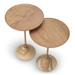 Eichholtz Side Table Puglia set of 2 used here is a natural metamorphic rock. It exhibits two unique colours intertwined - the