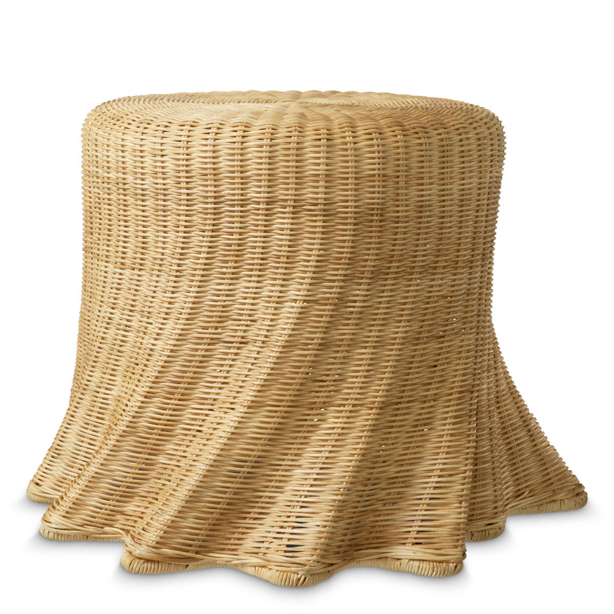 Eichholtz Side Table Rolph Elevate your interior with the Eichholtz Side Table Rolph, crafted from natural rattan. Its unique