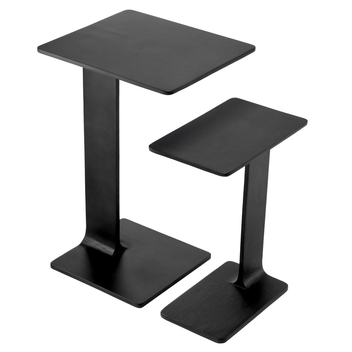 Eichholtz Side Table Smart set of 2 Side Tables. Provided with a gunmetal finish, this 2-piece set is a stylish and practical