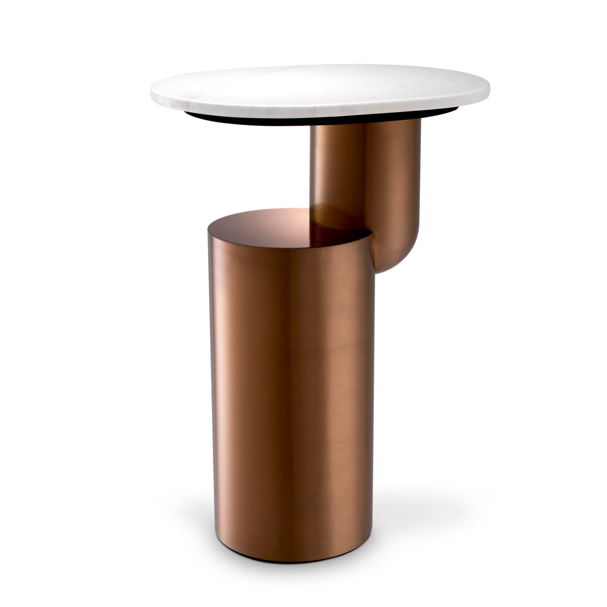 Eichholtz Side Table Tosca The unique design and brushed copper finish of the Tosca Side Table make this piece