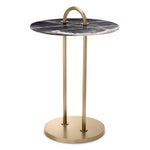 Eichholtz Side Table Zappa Embrace the exquisite union of brushed brass finish and natural marble as the Zappa Side