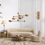 Eichholtz Sofa Blaine contemporary, this elegantly curved couch is an ideal seater for your living space. It features