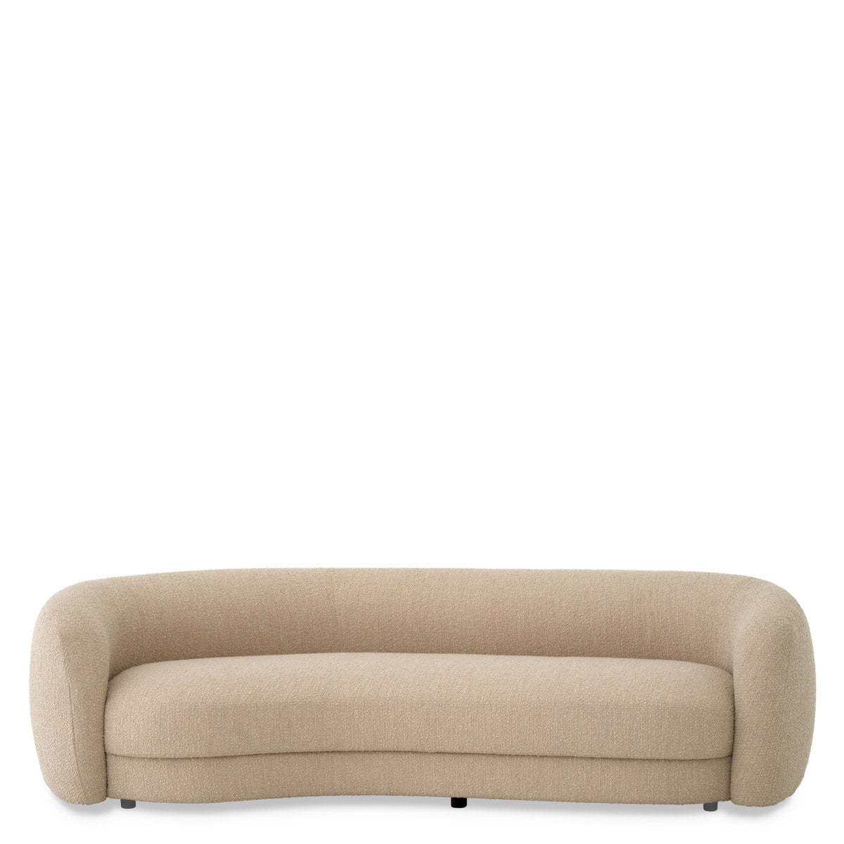 Eichholtz Sofa Blaine a lush BouclÃ© sand upholstery and black feet. Sofa Blaine Crafted by Eichholtz this sofa