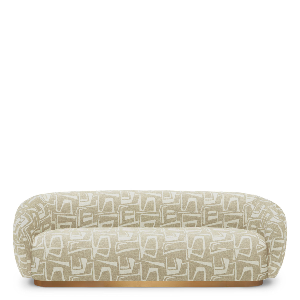 Eichholtz Sofa Brice space. Cosy and contemporary, this elegantly curved couch will offer you a very comfortable seat.