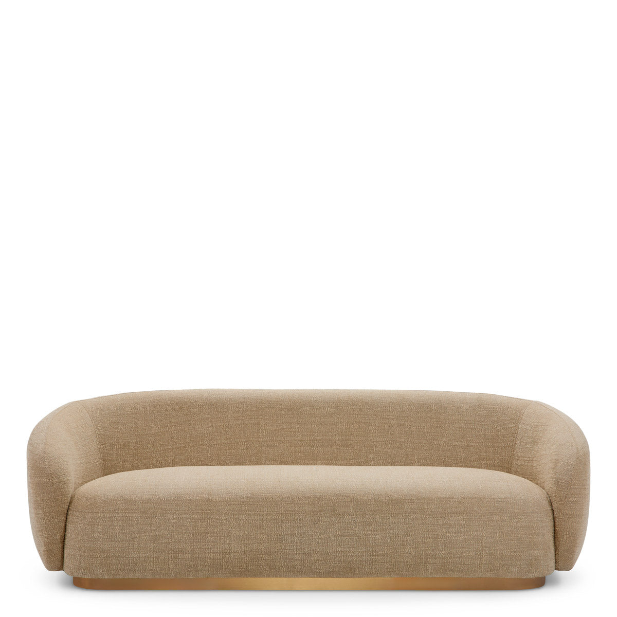 Eichholtz Sofa Brice space. Cosy and contemporary, this elegantly curved couch will offer you a very comfortable seat.